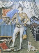 Nicholas Hilliard Sir Anthony Mildmay oil painting